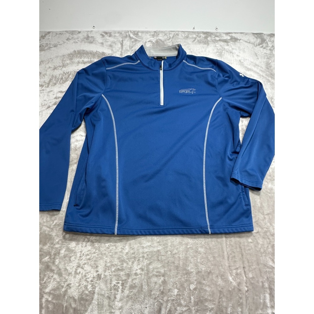 Under Armour Pullover Golf Jacket Men's Size 2XL Loose 1/4 Zip Primm Valley EUC